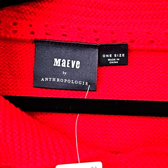 MAEVE Anthropologie red shrug BNWT - Picture 3 of 3